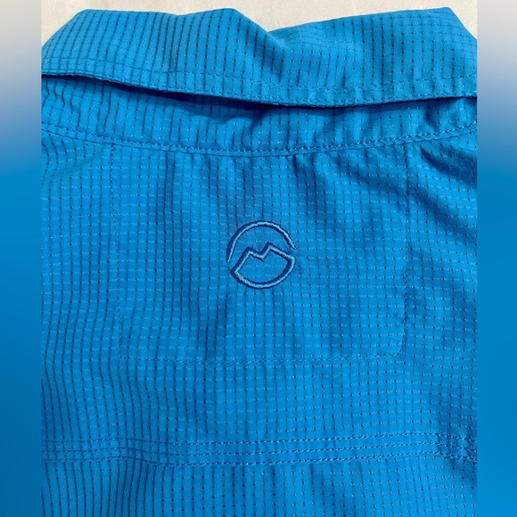 Magellan Outdoors Men’s L Blue MagWick Fishing Shirt Short Sleeve Loose Fit - Picture 9 of 9